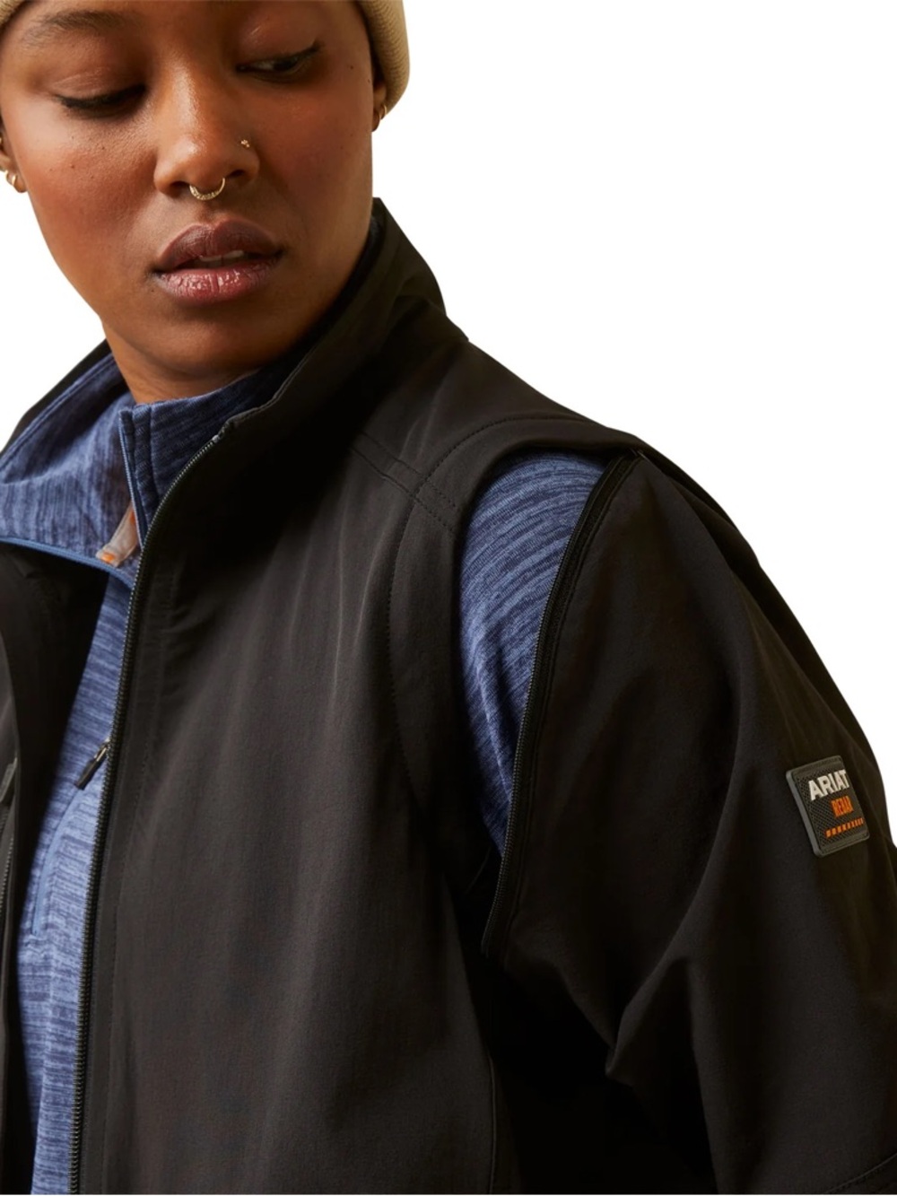 🆕Ariat  REBAR Weatherproof 
Convertible Black Jacket M - Picture 13 of 16